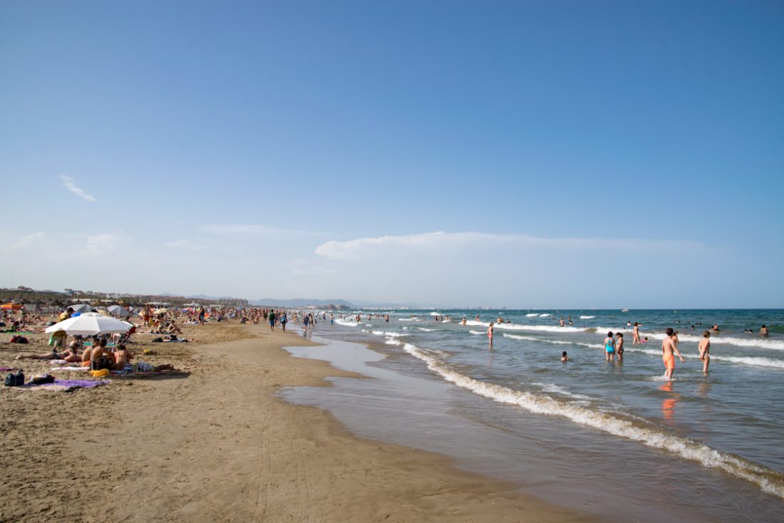 Het strand van Cabanyal